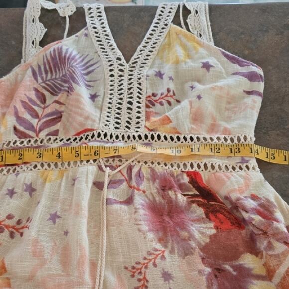 Z&L Tropical Print Sleeveless Maxi Dress Size Small - Picture 4 of 11
